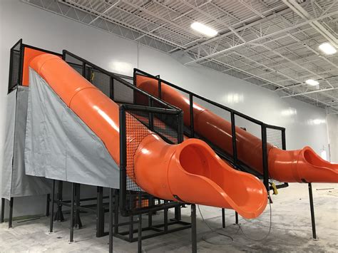 10 Foot Deck Straight Tube Slide Tube Slides Playground Slide