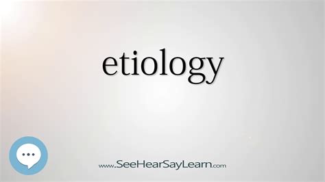 Etiology Smart And Obscure English Words Defined 🗣🔊 Youtube