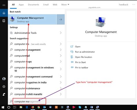Computer Management Shortcuts For Windows 5 Ways Pcguide4u