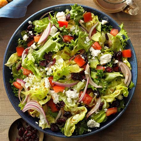 Festive Tossed Salad With Feta Recipe How To Make It Taste Of Home