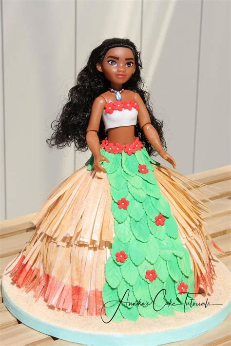 Moana Doll Cake Vaiana Doll Cake Doll Cake Doll Cake Tutorial Princess Doll Cake