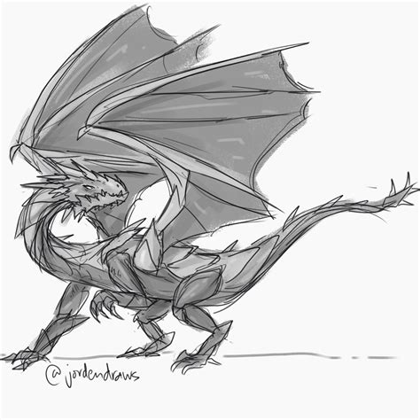 Jorden Prussing Dragon Concept Sketches