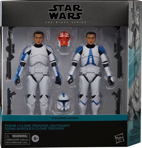 Star Wars 6 Black Series Phase I Clone Trooper Lieutenant And 332nd