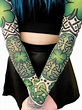 Tattoo Sleeves - Irish Shamrock St. Patrick's Day Tattoo Sleeves (Pair)