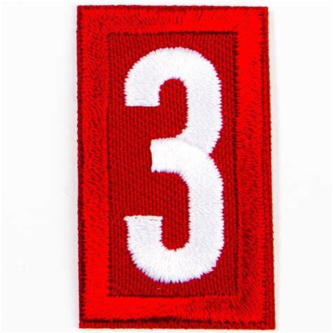 Red Troop Number Patches Ahgstore