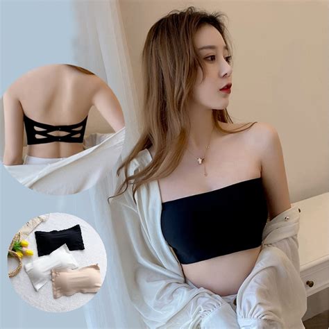 New Seamless Tube Tops Women Invisible Bra Intimates Strapless Bustier Bandeau Breathable