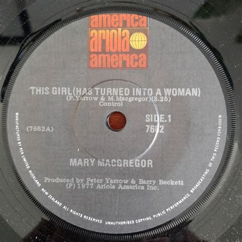 Mary Macgregor This Girl Has Turned Into A Woman 1977 Vinyl