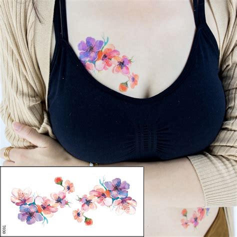 1pc 3d Lifelike Cherry Blossoms Rose Big Flowers Sex Waterproof