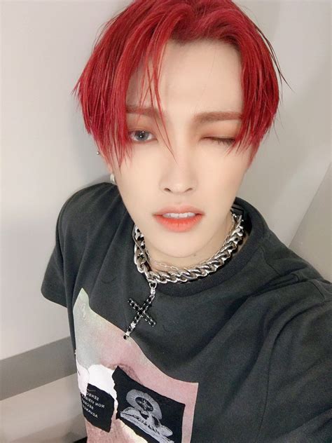 Ateez에이티즈 On Twitter Kim Hongjoong Red Hair Kpop