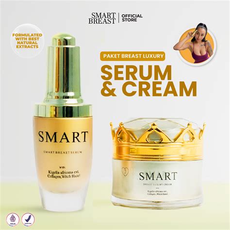 jual smart breast paket luxury [ serum cream ] pengencang pembesar payudara terbaik shopee