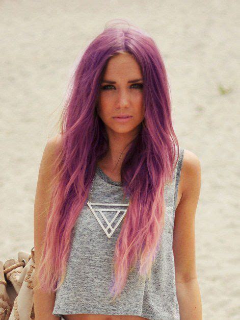 Purple And Light Pink Ombre Hair Hair Pinterest