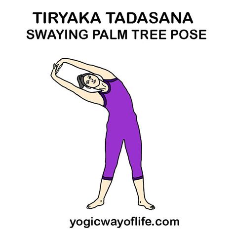 A Woman Doing Yoga Poses In Front Of The Wordsyogaka Tadasana Swaying