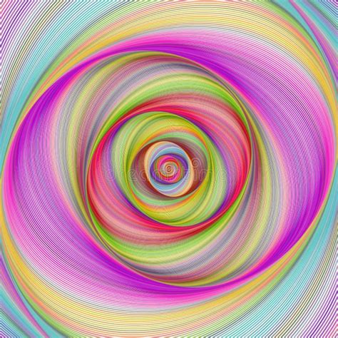 Multicolored Hypnotic Background Stock Illustration Illustration Of