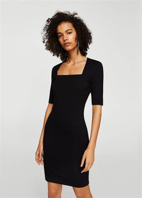 Squared Neckline Dress Square Neckline Dress Necklines For Dresses