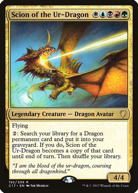 Scion Of The Ur Dragon · Commander 2017 C17 192 · Scryfall Magic
