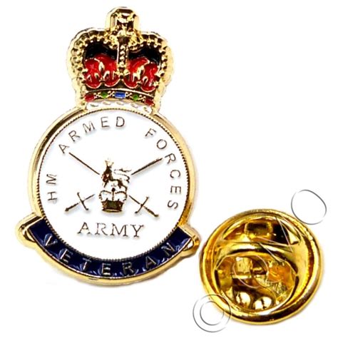 British Army Hm Armed Forces Veterans Lapel Pin Badge Metal Enamel