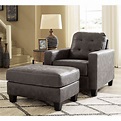 Benchcraft Venaldi Contemporary Chair and Ottoman Set | Lindy's ...