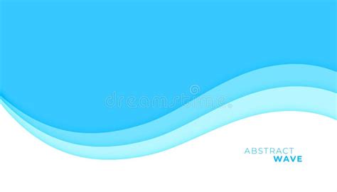 Abstract Blue Wavy Shape Dynamic Movement Modern Background Stock