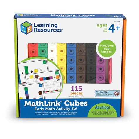 Mathlink Cubes Early Math Activity Set Classroom Essentials