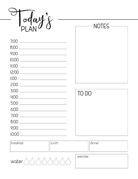 Free Printable Daily Planner Template Paper Trail Design Daily