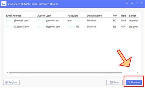 how to find lost email password saved in microsoft outlook