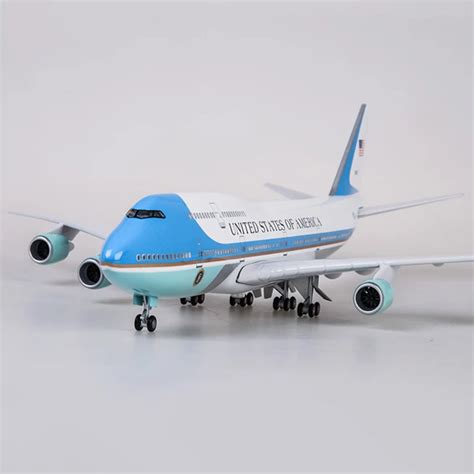 47cm Airplane Model Toys Boeing 747 Air Force One Aircraft Model With