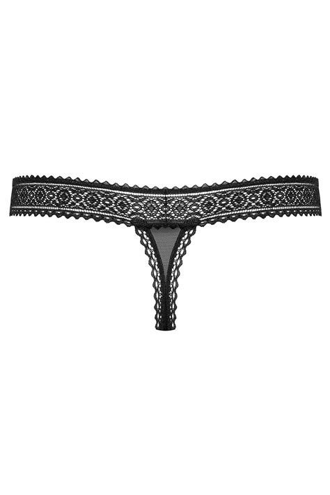 Obsessive Sexy Women S Lace Thong 862 Tho 1 Black