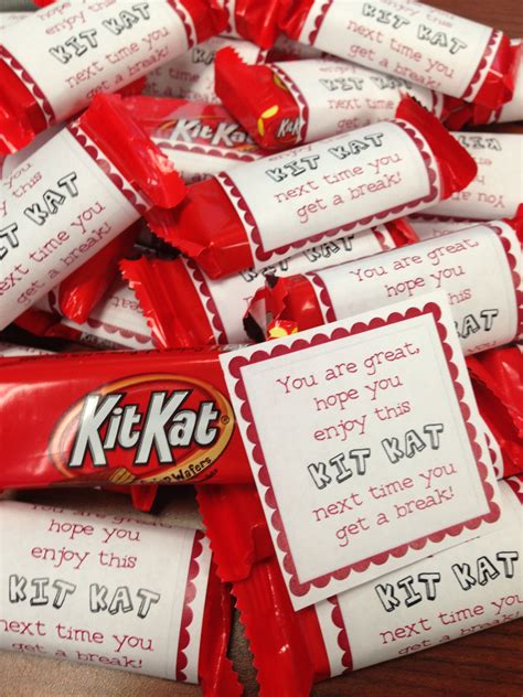 Maybe you would like to learn more about one of these? Super cute and easy Thank You's! Mini Kit Kat bars with a ...