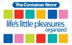 Our faqs page can help! The Container Store Gift Cards - Buy Now! | Raise