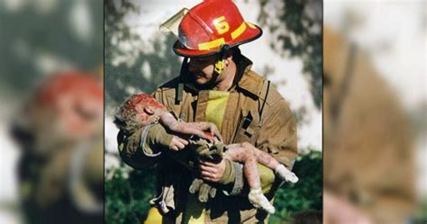 Firefighter Cradling Baby In Iconic Oklahoma City Bombing Photo Retires