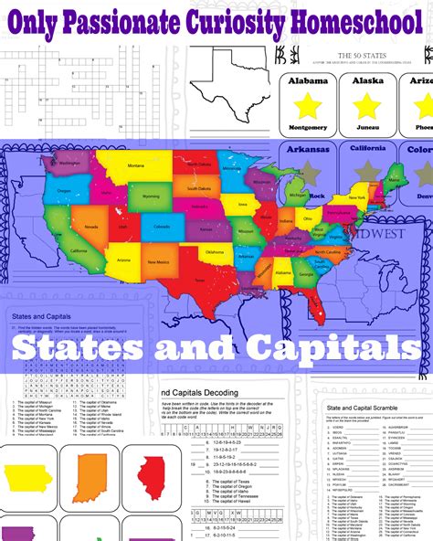 Free Printable Midwest States And Capitals Worksheet Minimalist Blank Printable