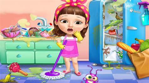Fun Care Kids Game - Sweet Baby Girl Cleanup 5 - Messy ...