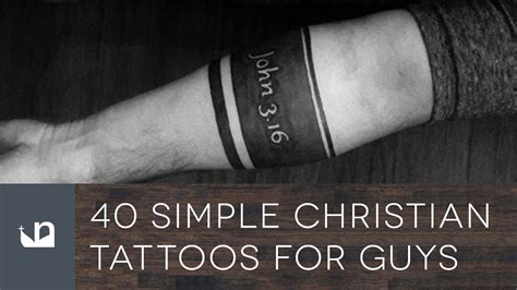 40 Simple Christian Tattoos For Men Youtube