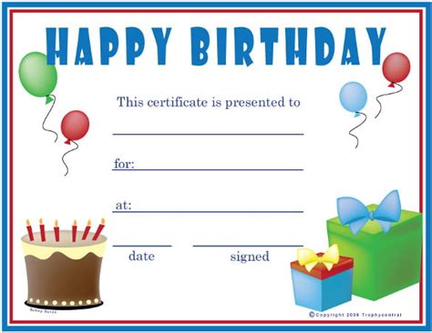 Birthday Certificate Templates 26 Free Psd Epsin Design Format