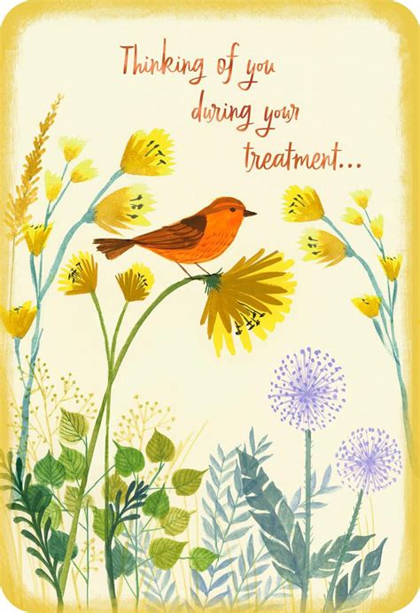 Thinking Of You During Your Treatment Encouragement Card Greeting