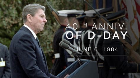 8 of the first army a.e.f. Normandy Speech: President Reagans Address Commemorating ...