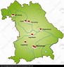 Mapa da Baviera como infográfico em verde - Stockphoto #10911378 ...
