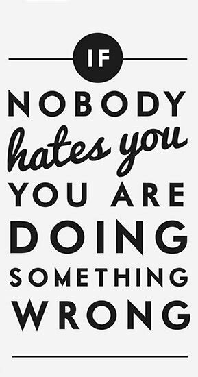 If Nobody Hates You You Are Doing Something Wrong Posters By