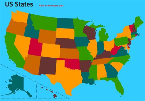 Interactive Map Of Usa States Map