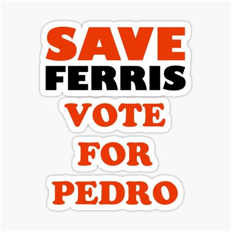 Vote For Pedro Stickers Redbubble