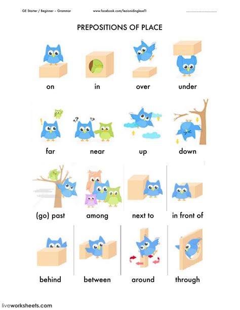 Prepositions Prepositions Of Place Ficha English Lessons English