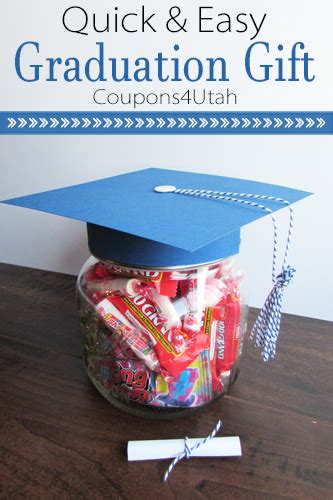 Gifts for kindergarten graduation boys. Quick and Easy Graduation Candy Jar | Coupons 4 Utah in ...