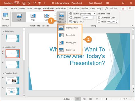 Adding Transition Effects In Ms Powerpoint