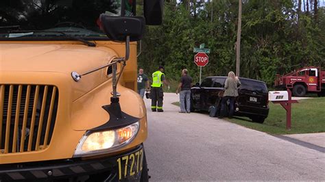 Brevard County School Bus Driver Injured In Crash With 12 Students On