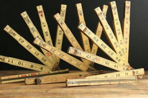 Lot Of 3 Vintage Wood Folding Brass Extension Rulers Home Etsy