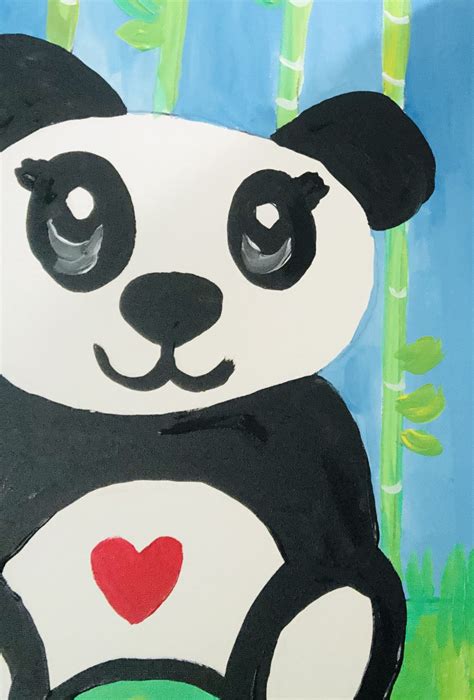 Cute Panda Painting Cute Panda Painting Panda Painting Art Classes