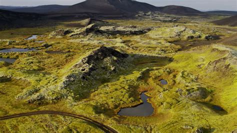 Aerial Mountain Region Rock Pinnacles Clouds Tundra Highlands Nature