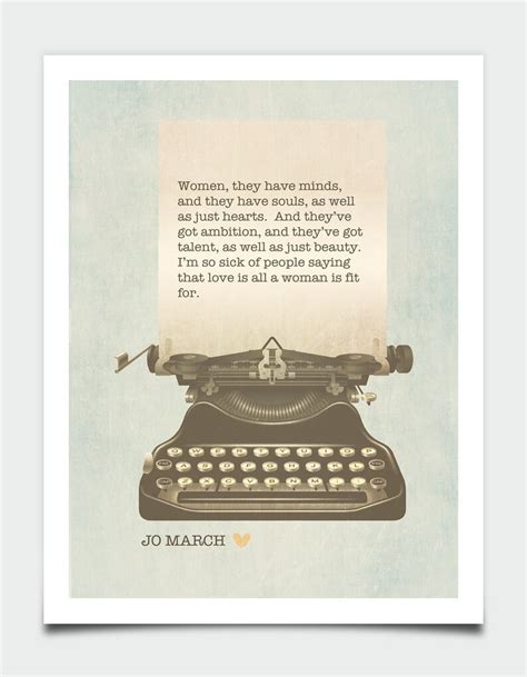 Little Women Quote Jo March Quote Literary Quote Louisa Etsy