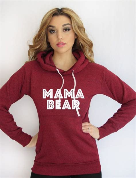 Mama Bear Mama Bear Hoodie Light Weight Hoodie Made By Etsy Princess Hoodie Mama Bear