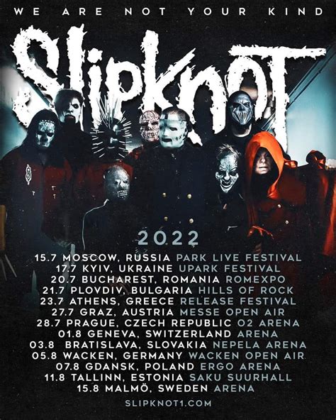 Οι slipknot στην Αθήνα τον Ιούλιο 2022 rock overdose rock metal music